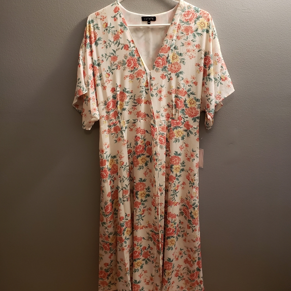 1. State Floral Wrap Dress - Picture 3 of 11